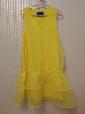 Résumé yellow dress size S with lining