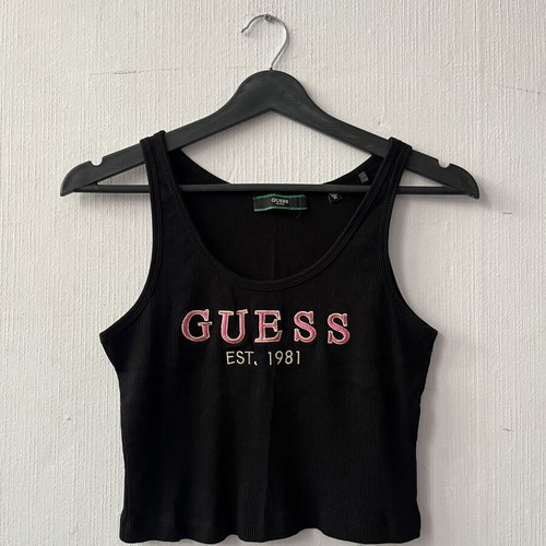 Guess crop top black size M like new