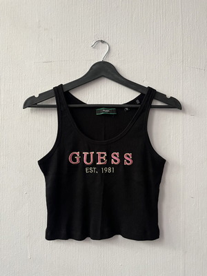 Guess crop top black size M like new