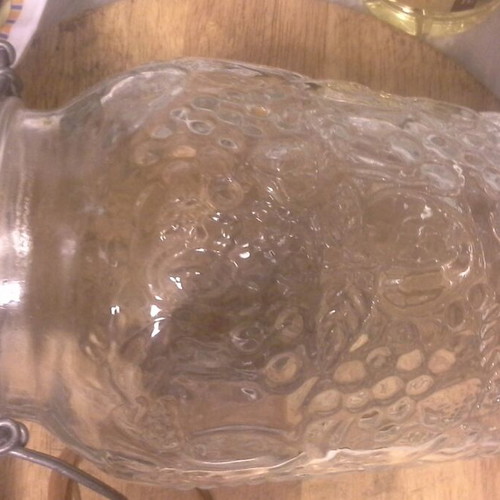 Large glass vases for decoration or use, set of two