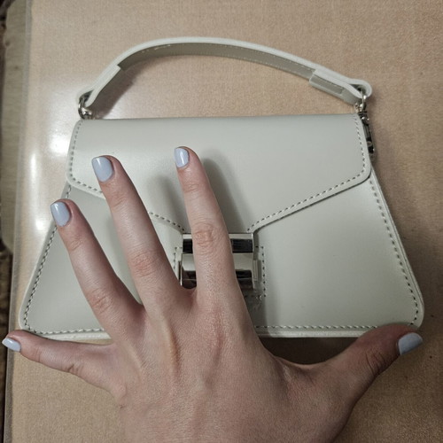 PASQ shoulder bag new, gray and beige