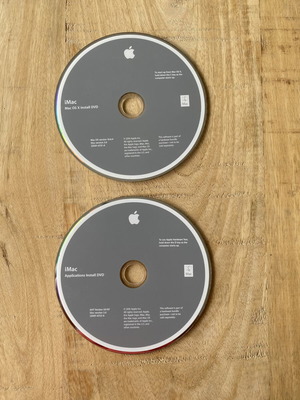 Apple iMac Install DVDs like new, Mac OS X 10.6.4 & Applications