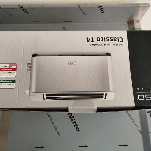 Caso Classico T4 toaster 4 slots 1400W inox new