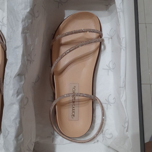 Gianna Kazakou pink-gold sandals size 37 like new