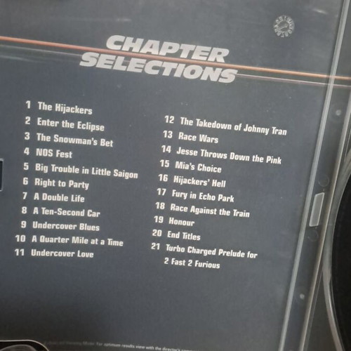 The Fast and the Furious Deluxe Edition DVD μεταχειρισμένο, δράσης και περιπέτεια
