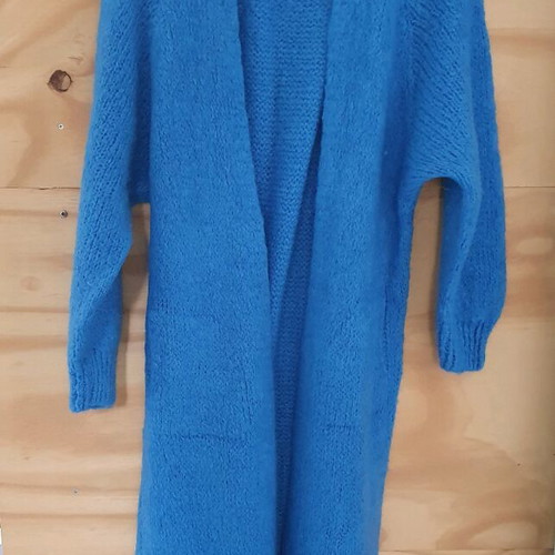 Blue cardigan like new, size One Size