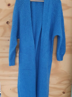 Blue cardigan like new, size One Size