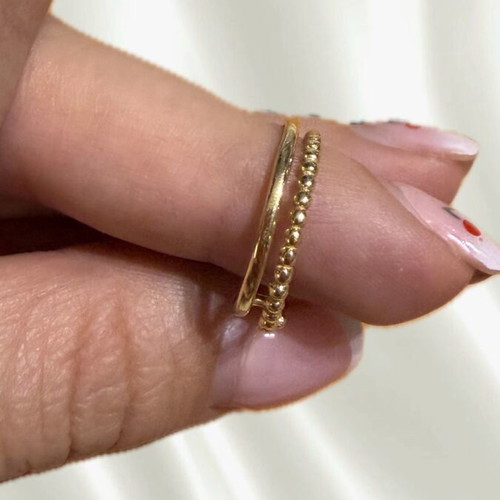 14K Gold Ring 585, classic elegant design