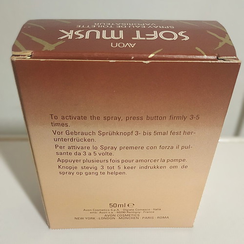 Avon Soft Musk Eau De Toilette 50ml vintage