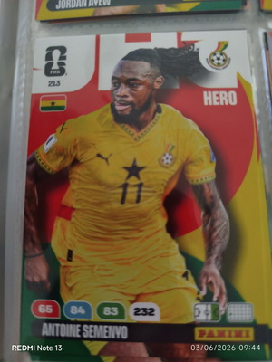 Panini Adrenalyn XL FIFA World Cup 2026 αυτοκόλλητο μεταχειρισμένο, Antoine Semenyo