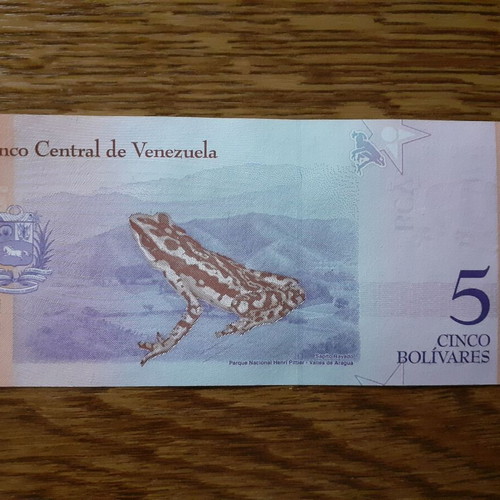 Βενεζουέλα 5 Bolivares χαρτονόμισμα 2018, UNC