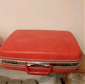 Vintage Samsonite κόκκινη βαλίτσα σε καλη κατάσταση