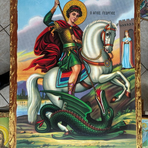 Saint George handmade icon new 50x70