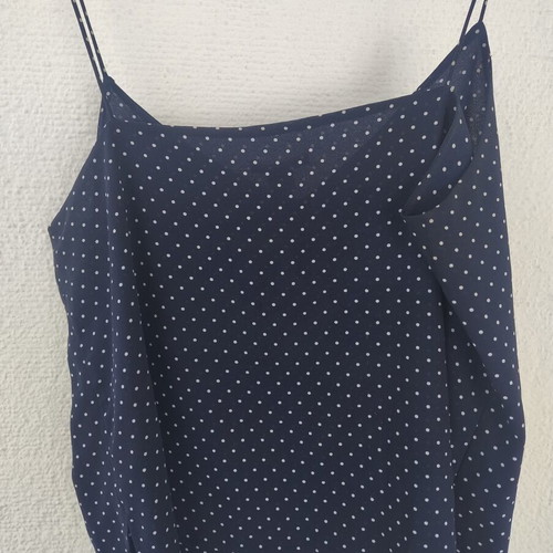H&M women's polka dot blouse size 44 like new, blue