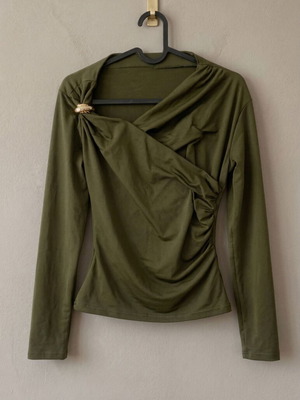 Green Night Top καινούργιο, πράσινο, μέγεθος S