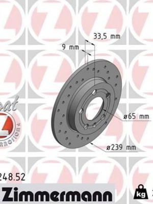 Zimmermann brake discs new