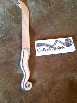 Carol Boyes cheese knife new, pewter handle and stainless steel