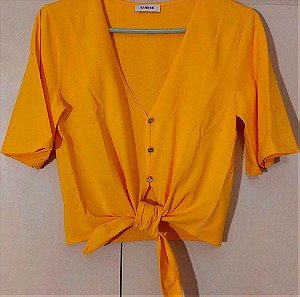 Μπλουζάκι Sandro Paris -χρώμα κροκί - με το καρτελάκι & τη συσκευασία του