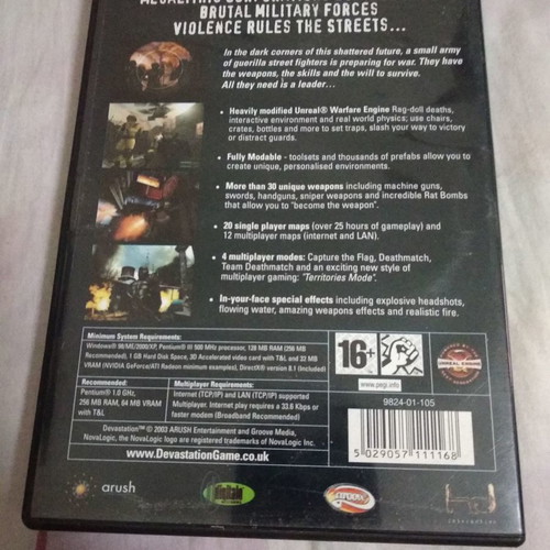 Devastation PC CD-ROM used, English version