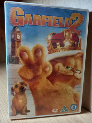 Garfield 2 DVD with English subtitles and stickers