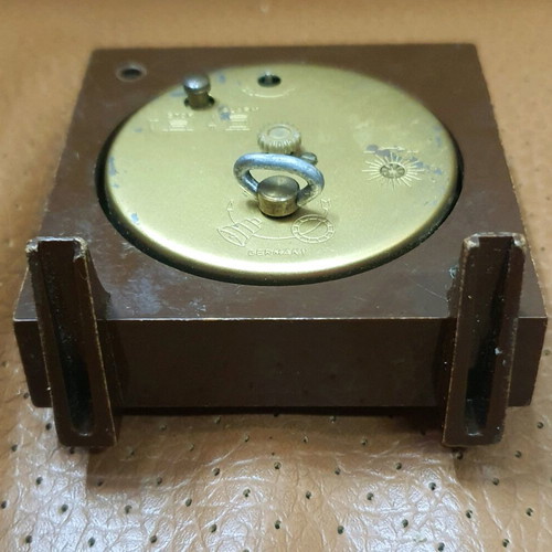 Europa table clock used, alarm clock, 7cm diameter