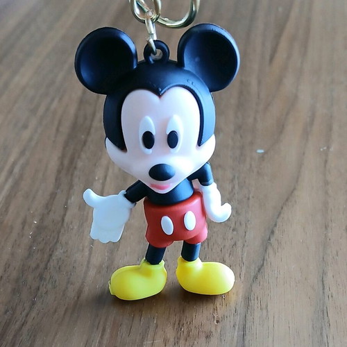 Mickey Mouse keychain figure new, soft plastic