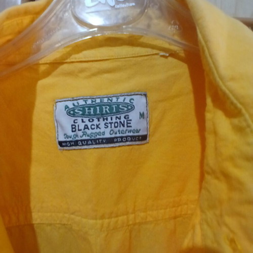 Men's short-sleeve shirt like new, yellow, size M