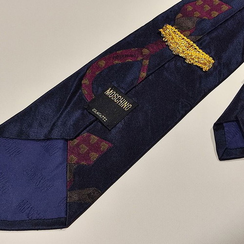 Moschino Tie, Handmade Silk