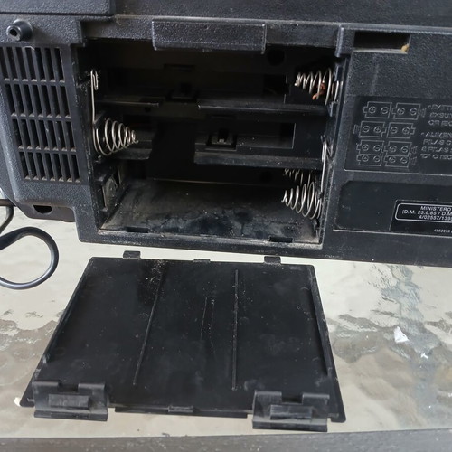 Hitachi Boombox with Dual Cassette Player, Radio and CD Player used