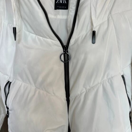Zara jacket used, white, size S