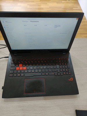 Asus GL553VW gaming laptop used, i7-6700, GTX 960, 12GB RAM