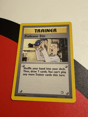 Pokémon Professor Elm Neo 96/111 card used