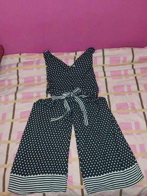 Ale Summer Wide-Leg Pants like new, black and white