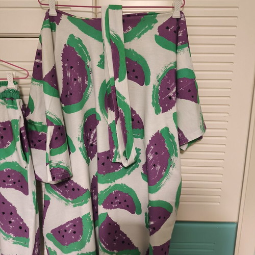 Karavan Watermelon Dress OS and Trousers M/L like new, multicolor