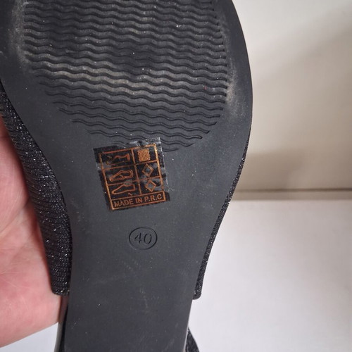Women's black platform sandals size 40 new