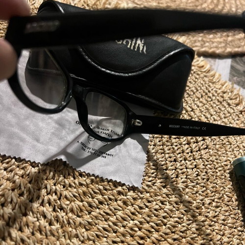 Moschino Vintage Sunglasses like new black with clear lenses