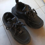 Buffalo black chunky platform sneakers, size 40