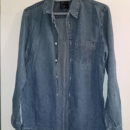 Bershka blue jean shirt like new, size S