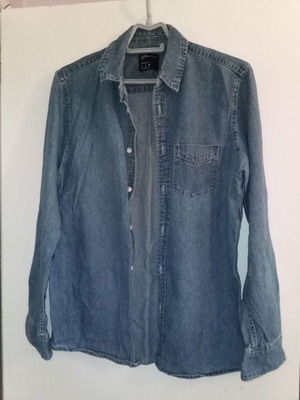 Bershka blue jean shirt like new, size S