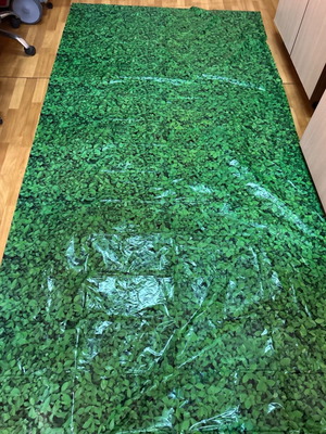 PVC найлонов фон за снимки нов, 137x274 см, зелен лист