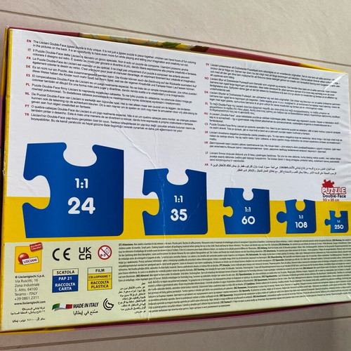 Disney Princess Puzzle Lisciani used, 60 pieces