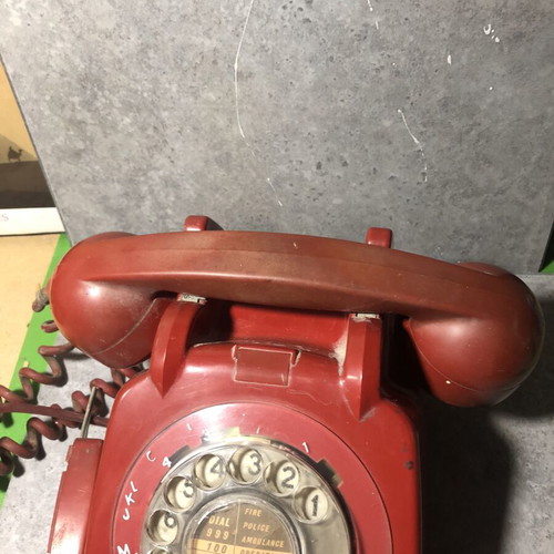 British General Post Office 706 CB GPO red vintage telephone