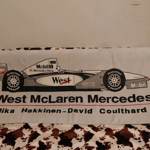 Rare collectible F1 West McLaren Mercedes towel 1998-2000 mint condition