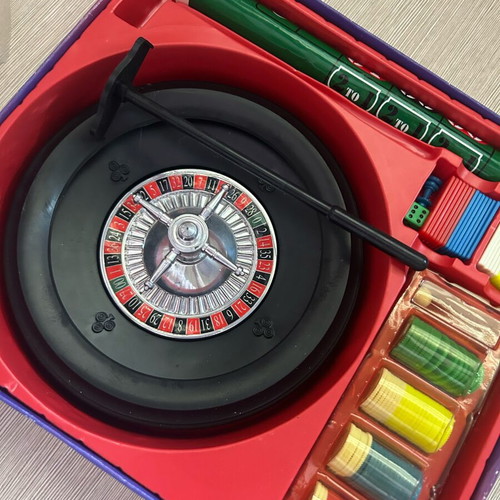 Small tabletop roulette used