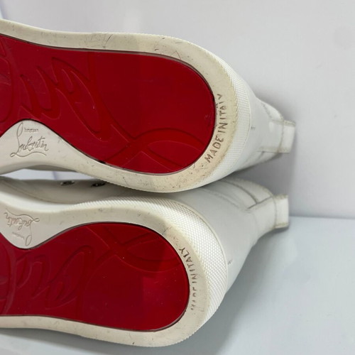 Christian Louboutin δερμάτινα αθλητικά παπούτσια μεταχειρισμένα, μέγεθος 38, λευκά