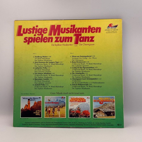 Various Lustige Musikanten Spielen Zum Tanz vinyl record used
