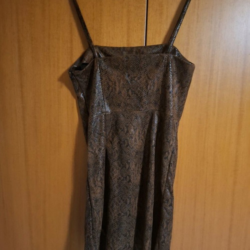 Mini leather dress Mango like new, brown, size M