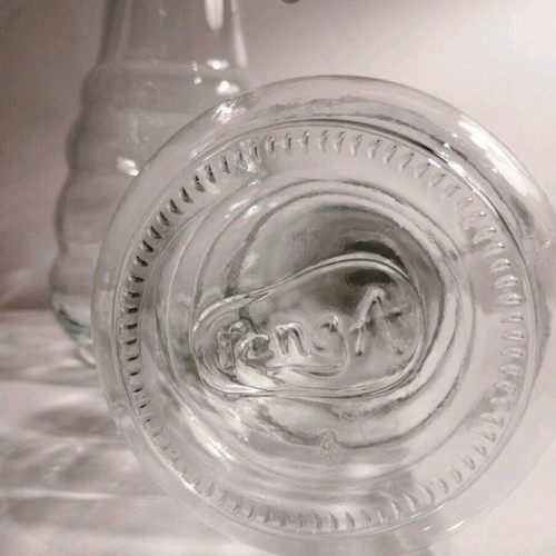 Two transparent Renga glass liquid containers 900ml new