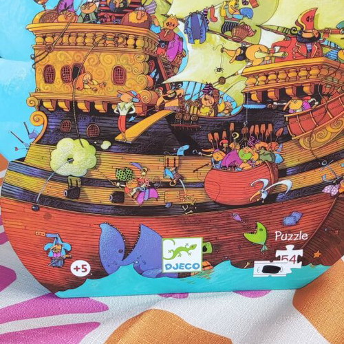 Djeco Pirate Ship Puzzle 54 Pieces Like New, Age 5+