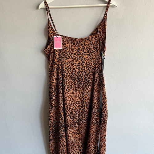 PrettyLittleThing leopard print dress, size XXXL